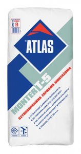 Chemia budowlana - NOWOŚĆ<br>
Szybkosprawna  Zaprawa Montażowa Atlas Monter T-5