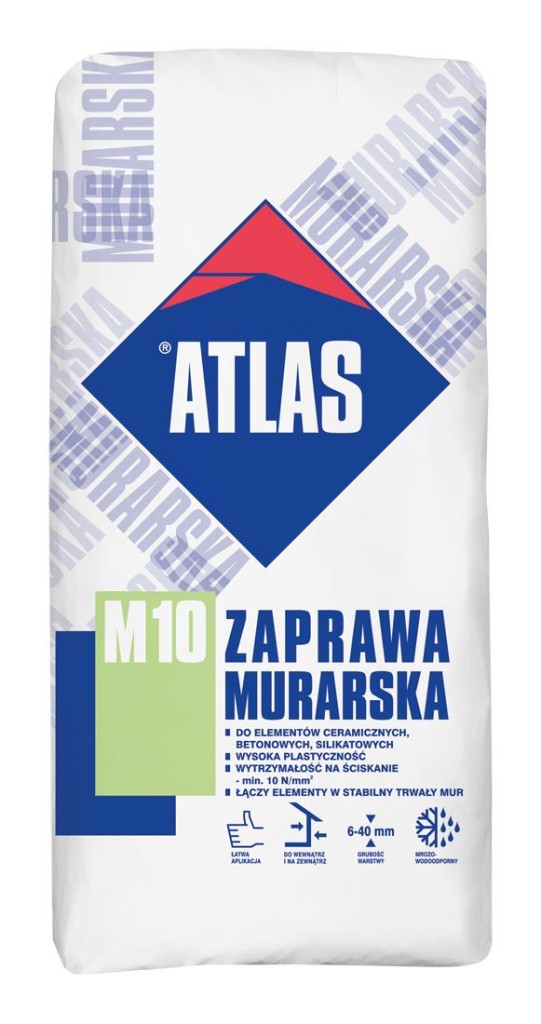 Zaprawa murarska M10 ATLAS. Fot. Atlas